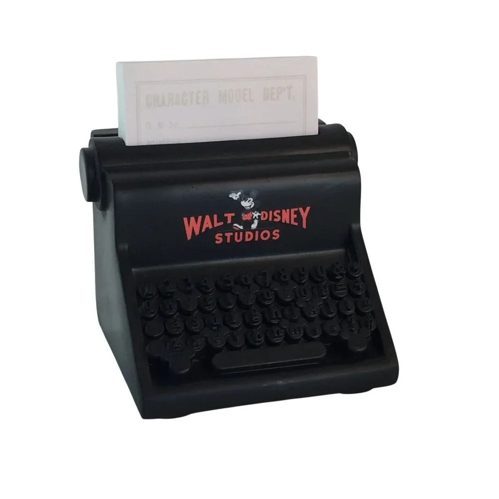 Disney‎ Parks 100 Mickey Mouse Walt Disney Studios Typewriter Sticky Note Holder